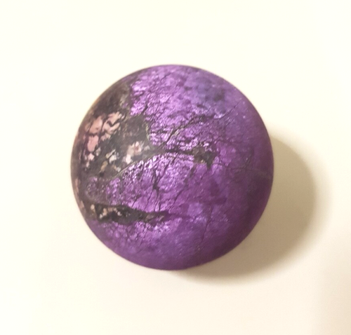 PURPURITE METALLIC MANGANESE SPHERE CHATOYANCY FLASHES 42 MM 110 G - Picture 2 of 16