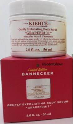 KIEHL'S GENTLY EXFOLIATING BODY SCRUB GRAPEFRUIT 2 OZ / 56 ML BANNECKER L.E. NIB