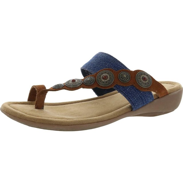 Minnetonka Womens Sasha Brown Slide Sandals Shoes 10 Wide (c D W) BHFO 4831 for sale online | eBay