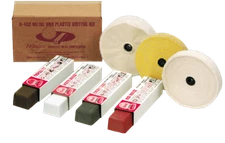 Metal And Plastic Buffing Polishing Kit for Use With 6" Bench Grinder