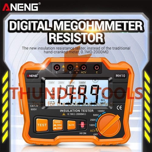 Thunder Tools ANENG MH10 Digital Insulation Resistance Tester 0.1MΩ-2000MΩ - Bild 15 von 23