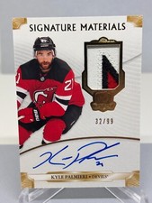 19-20 Kyle Palmieri Auto SP/99 SP-KP New Jersey Devils Cup Signature Materials