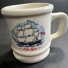 Vintage Old Spice Grand Turk Ship w/ American Flag Coffee, Tea or Shaving Mug