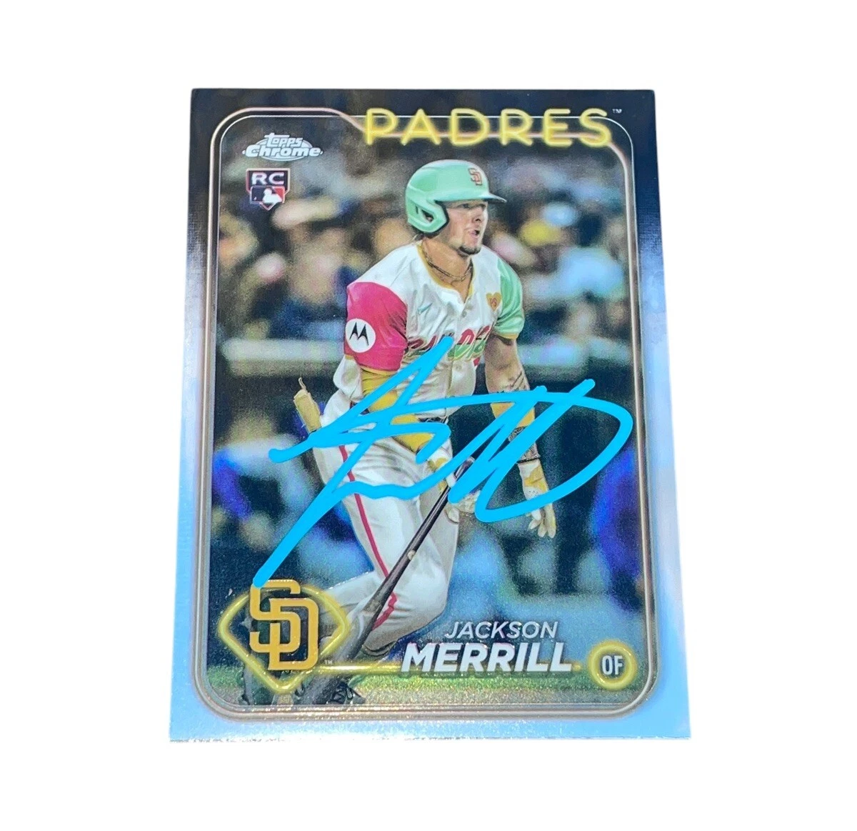 Jackson Merrill Signed Card 2024 Topps Chrome Update Auto Autographed USC-153