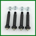 Trailer Spring Shackle Bolt with Grease Zerk & Nut 9/16" X 3-1/2" Long 4 Pc. Set
