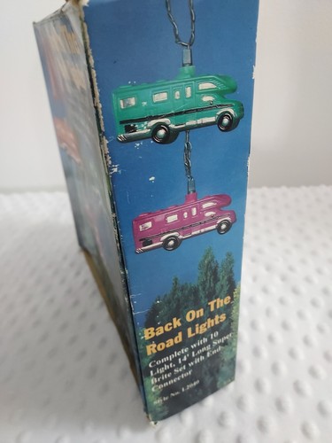 Vintage Lichterkette Lidco Camper Wohnmobil Box Camping Blasform 14 Meter 10 Lichter - Bild 5 von 12