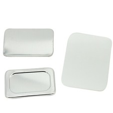 ChiButtons Flat Back Parts - Rectangle 40x60mm Flat Back Button 100 sets