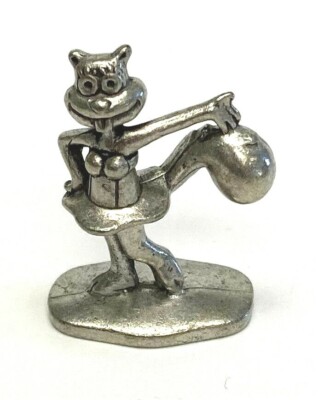 =Spongebob Squarepants Pewter Figurine Monopoly Sandy Cheeks Token 2005