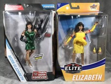WWE Elite MISS ELIZABETH LOT OF 2 Series #77 & Then Now Forever Action Figures