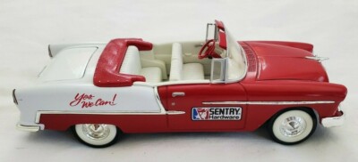 1955 Chevy Convertible Sentry Hardware Bank 1:25 Die Cast Liberty Classic Car