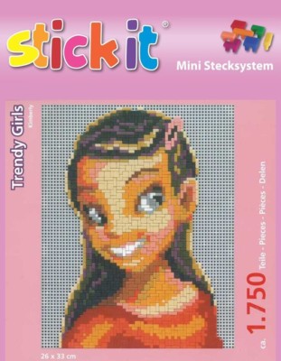 Mini Stecksystem Trendy Girls Kimberly ca. 1.750 Teile mit XXL-Steckvorlage
