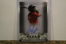 ANFERNEE GRIER 2016 LEAF TRINITY CLEAR AUTOGRAPH ON CARD DIAMONDBACKS AUBURN