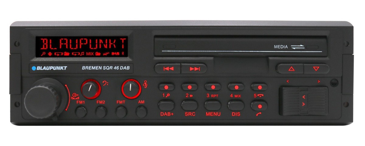 Retro Car Stereo Radio Blaupunkt Bremen SQR 46 80s DAB USB MP3 SD
