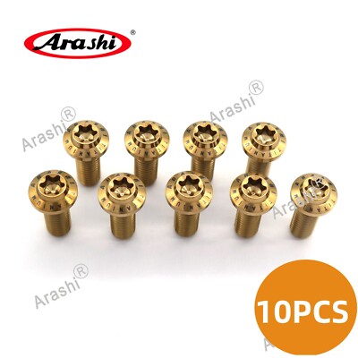 10PCS Front Brake Rotor Mounting Bolts For Ducati HYPERMOTARD SP 950 2019-2021