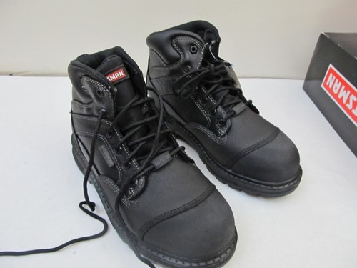 Craftsman Men's Theo Black Leather Waterproof Steel Toe Boots SZ 9W - FAST SHIP - Picture 6 of 17