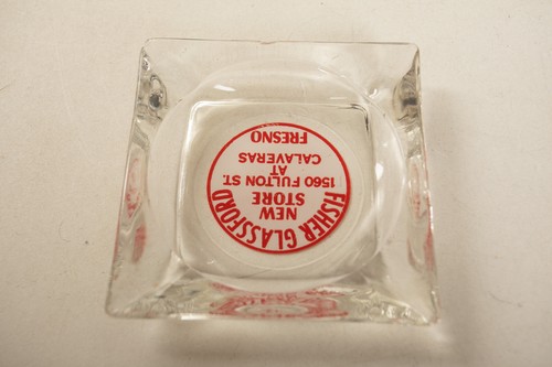 Fisher Glassford Ashtray (B4A-14/JSF6) New Store Fresno California Fulton Street - Picture 4 of 8