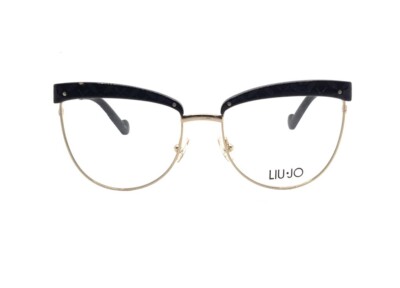 LIU JO LJ2110 (001) Damen Brillengestell Cat-Eye Metall und Schwarz