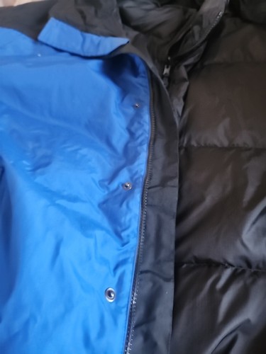 Men's Heavy Down Reversible Winter Coat With Hood Lined 2 Coats 2XL Corning - Picture 18 of 20