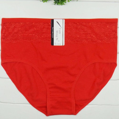 Hochtaillierte Maxi Midi Baumwolle Damen-Slips Übergröße Spitze weicher Komfort - Bild 18 von 25