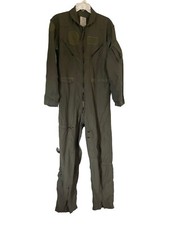 Military Coveralls Flyers Mens 42R CWU-27/P Sage Green Aramid