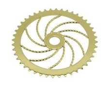Bike Lowrider Twisted Steel Chainring 1/2 X 1/8 44t S60 Gold.