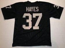 UNSIGNED CUSTOM Sewn Stitched Lester Hayes Black Jersey - M, L, XL, 2XL, 3XL