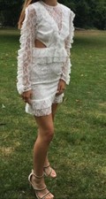 Stuning cream PrettyLittleThing dress size UK 6 worn ones