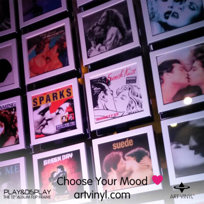 White Play & Display FlipFrame for Vinyl Records - Multipack - Choose your mood!