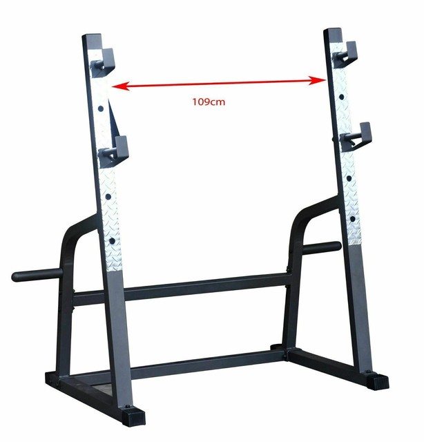 DEMO Adjustable Barbell Squat Rack Stand Fitness Gym Exercise Equipment for sale online eBay