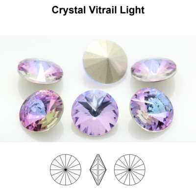 AUREA Crystals A1122 Rivoli Round Stones Crystals * Many Colors & Sizes