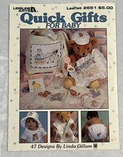 Quick Gifts for Baby Cross Stitch Pattern Booklet 2651 Leisure Arts 47 Designs