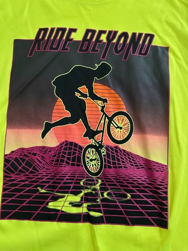 Ride Beyond bmx bike hot yellow performance shirt - Picture 2 of 3