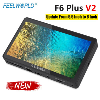 FEELWORLD F6 PLUS V2 6 Inch 3D LUT DSLR Camera Field Monitor IPS