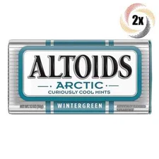 2x Tins Altoids Arctic Wintergreen Flavor Mints, 50 Per Tin