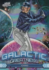 ICHIRO SUZUKI TOPPS COSMIC CHROME GALACTIC GREATNESS SEATTLE MARINERS #13 2024