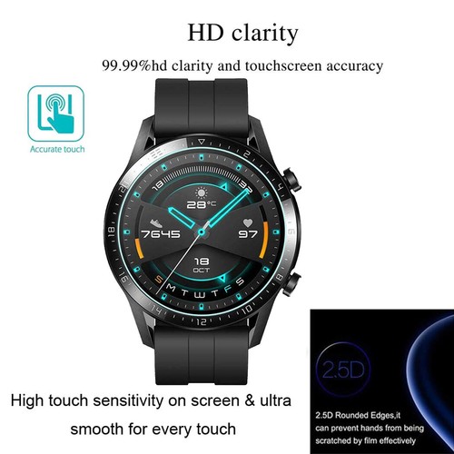 2X Gorilla Glass Osłona ekranu do Huawei Watch GT, GT2, GT2 E GT2 Pro Cover - Zdjęcie 5 z 9