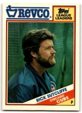 1988 TOPPS REVCO LEAGUE LEADERS RICK SUTCLIFFE CHICAGO CUBS #9