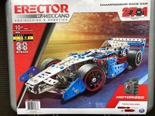 Erector Meccano Championship Race Car 27-in1 Robotics Kit 19205 Motorized Sealed