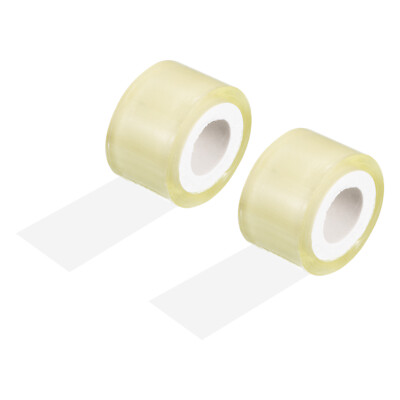 2Pcs 44 Yard PE Tennis Badminton Racket Grip Cushion Wrap Backing Film, Clear