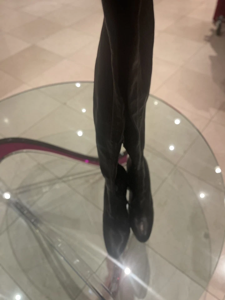 Botas hasta la rodilla vintage L’Autre Chose de cuero negro talla 37 Foto 2 de 4