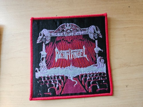 TODESENGEL, ROTER BORDÜRE AUFNÄHEN GEWEBTER PATCH
