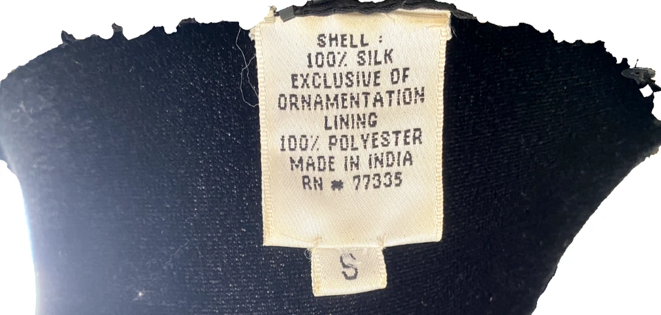 Stunning Vintage Black Scala Sequin Jacket Small Party Cocktail - Image 4 of 4