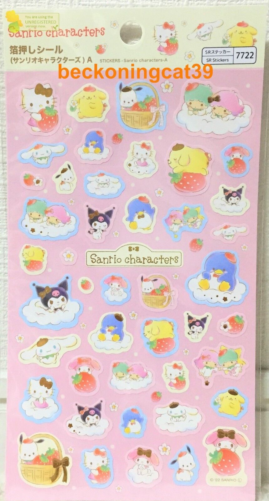 50pcs Bling Bling Sanrio Characters 3D Sticker Maker DX Hello Kitty, My  Melody