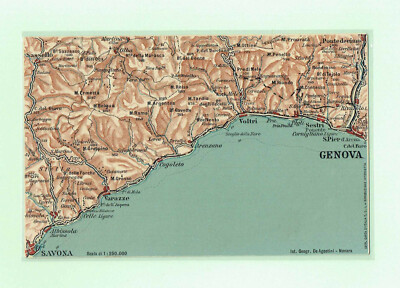 Genova Savona Fiat Cartina Voltri Varazze Sestri Cogoleto Pegli Ebay Cogoleto Cartina