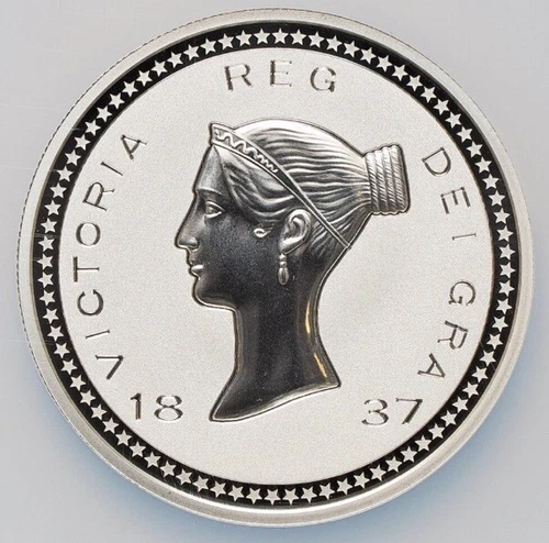2 Oz NGC PF 70 2021 Queen Victoria Bonomi UK Ascension Island Coin BRITAIN 1837