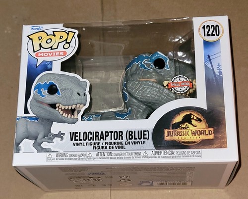 Funko Pop! Jurassic World Velociraptor Blue 1220 - Funko Exclusive