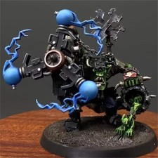 Warhammer 40K Big Mek with Shokk Attack Gun Xenos Armies Orks Presale Painted GW