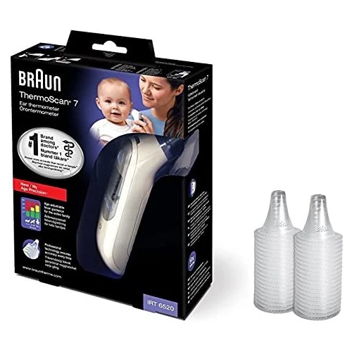 Braun Thermoscan 7 IRT6520 Thermometer + Bonus 20 ThermoScan Lens Filters
Opens in a new window or t