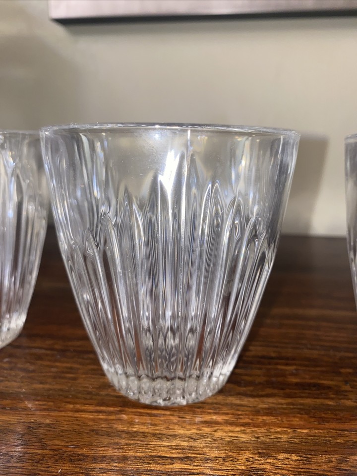 3 MIKASA PARKSIDE Double Old Fashioned Cocktail Whiskey GLASSES 9.4oz
