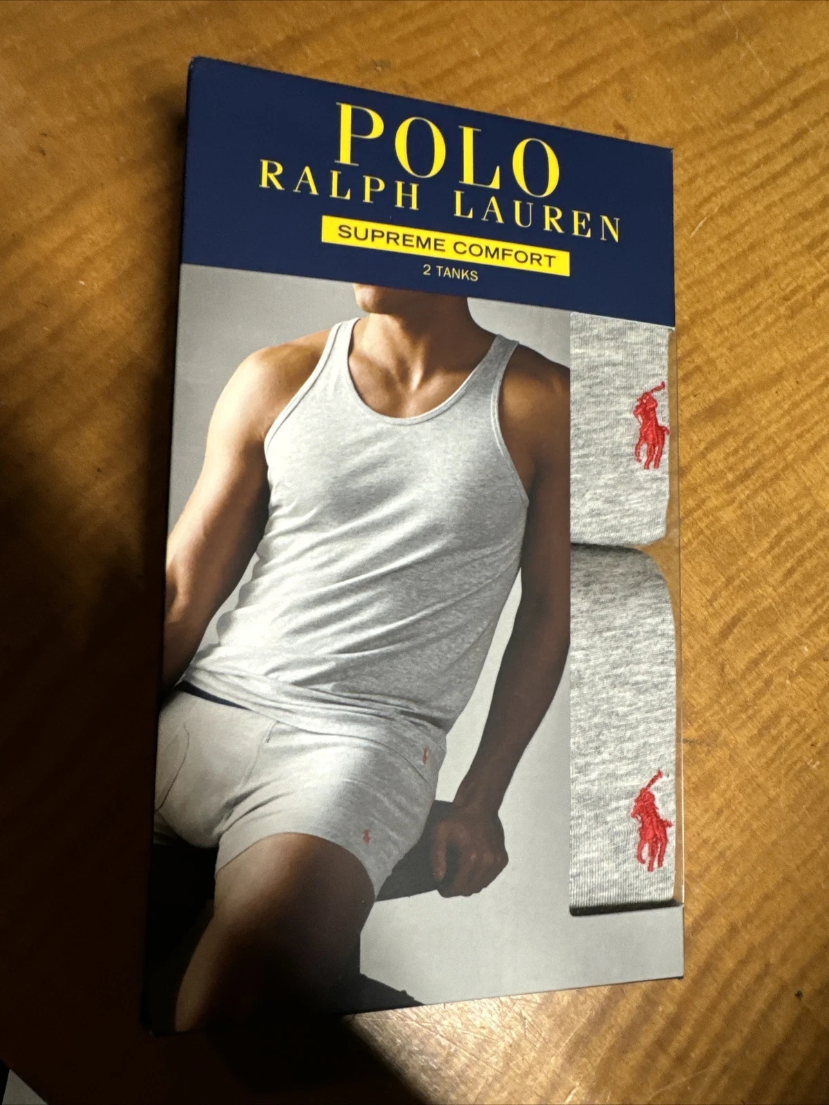 Polo Ralph Lauren sous t shirt homme pack de 2 réservoir supreme confort coupe moyen polaire